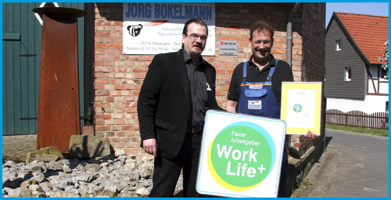 Baacke_Bokelmann_WorkLifePlus_Siegelübergabe Baacke_Bokelmann_WorkLifePlus_Siegelübergabe